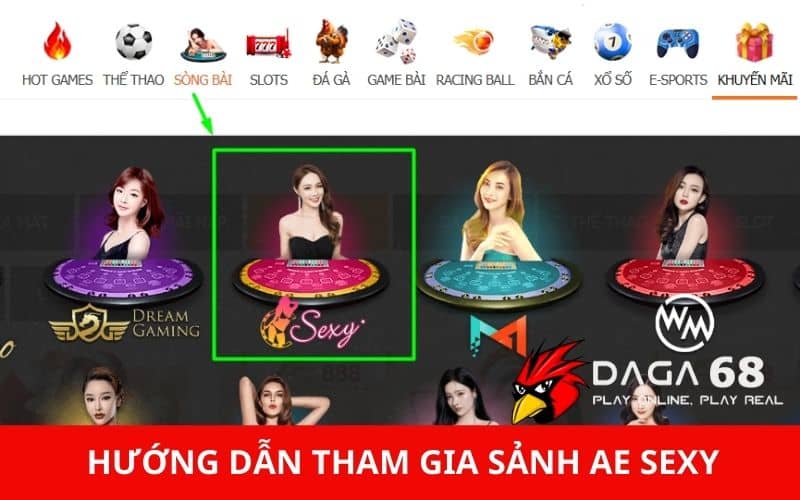 Hướng dẫn tham gia sảnh cược AE Sexy Hướng dẫn tham gia sảnh cược AE Sexy