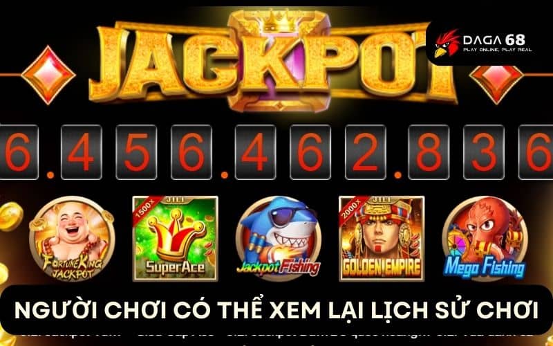 Người chơi có thể xem lại dữ liệu trò chơi ở phần lịch sử chơi Người chơi có thể xem lại dữ liệu trò chơi ở phần lịch sử chơi