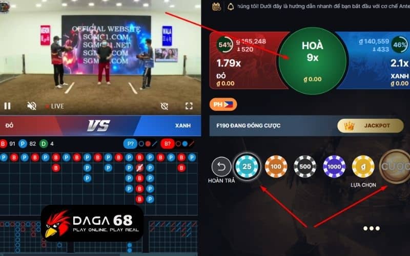 Các bước để đặt cược tại sảnh đá gà GA28 Các bước để đặt cược tại sảnh đá gà GA28