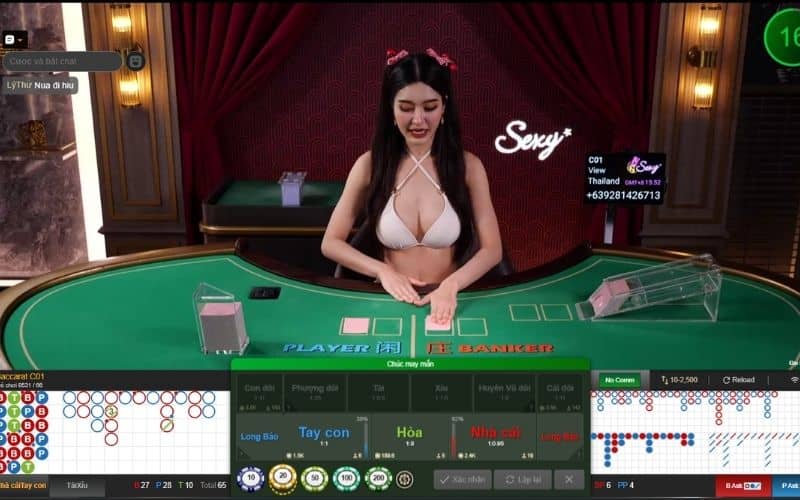 Giao diện trong trò chơi baccarat online Giao diện trong trò chơi baccarat online